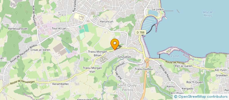 localisation de l'entreprise SCI METALLYS  PERROS-GUIREC