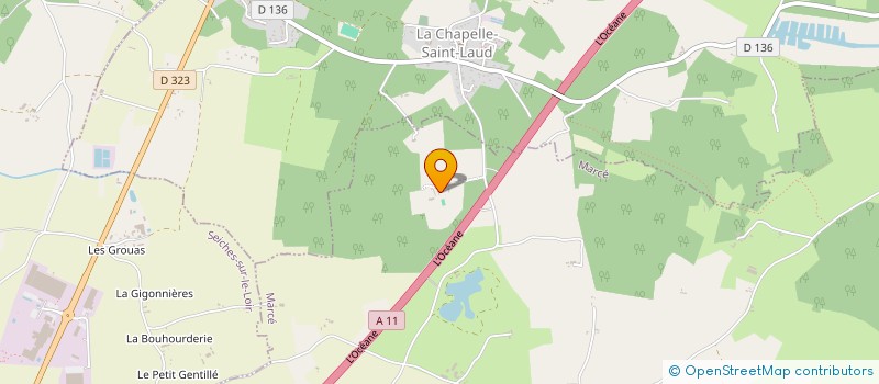 localisation de l'entreprise SCI METALOCEAN  MARCE