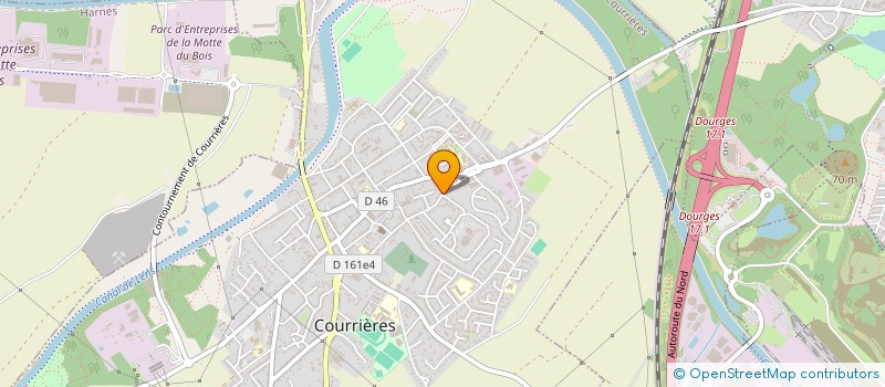 localisation de l'entreprise SCI METAPHORE  COURRIERES