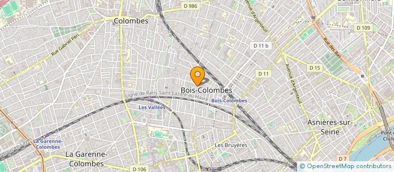 localisation de l'entreprise SCI METASGO à BOIS-COLOMBES