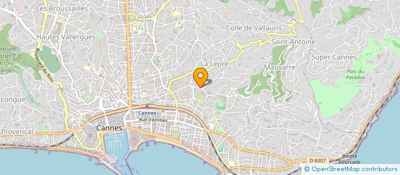 localisation de l'entreprise SCI METEKO à CANNES