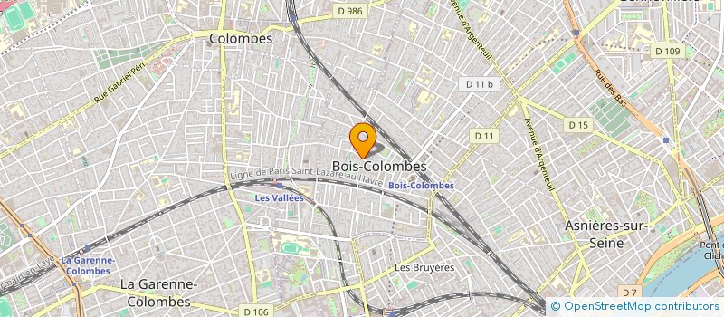 localisation de l'entreprise SCI METENE à BOIS-COLOMBES