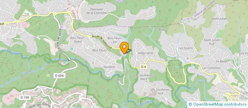 localisation de l'entreprise SCI METEOR  BIOT