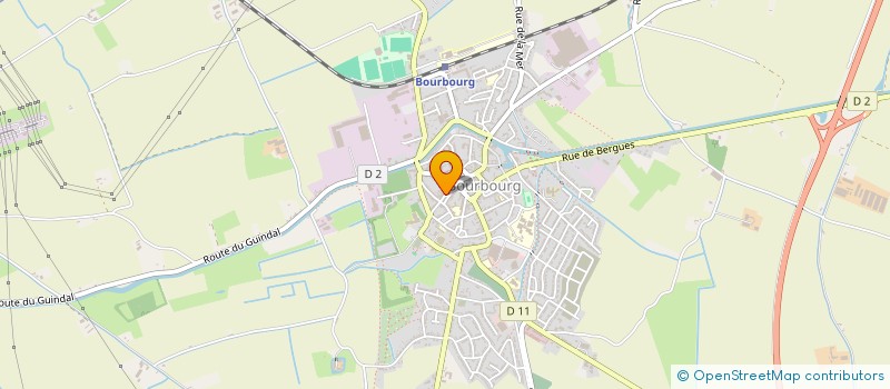 localisation de l'entreprise SCI METEOR STAQUET  BOURBOURG