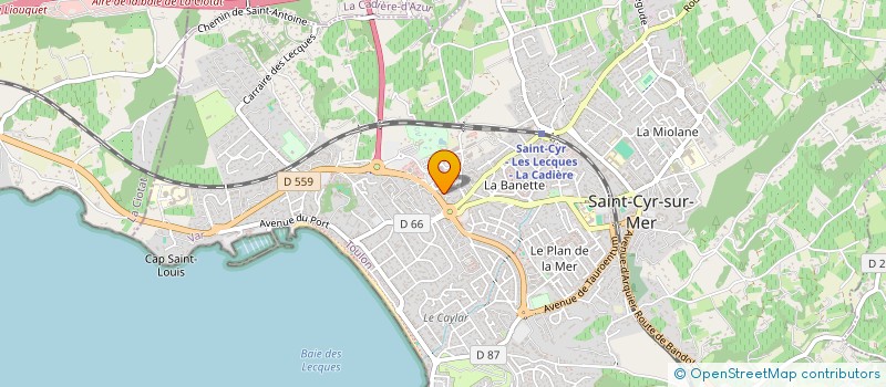 localisation de l'entreprise SCI METERIOR EN PLUS à SAINT-CYR-SUR-MER