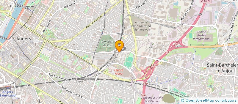 localisation de l'entreprise SCI METIEN à ANGERS