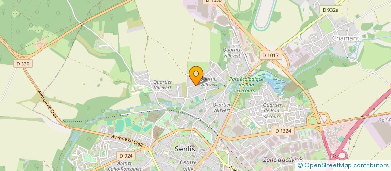 localisation de l'entreprise SCI METLON  SENLIS