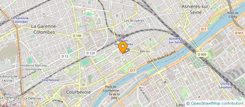 localisation de l'entreprise SCI METRAL CARRE à COURBEVOIE