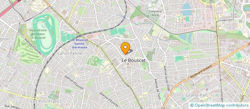 localisation de l'entreprise SCI METRE-CARRE  LE BOUSCAT