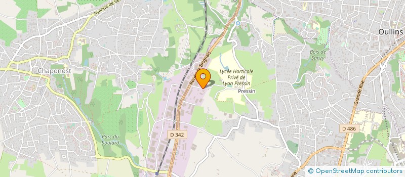 localisation de l'entreprise SCI METRIS  SAINT-GENIS-LAVAL