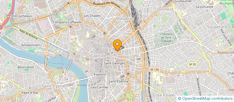 localisation de l'entreprise SCI METRO  TOULOUSE