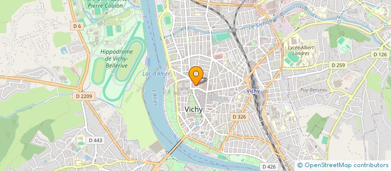 localisation de l'entreprise SCI METRO à VICHY
