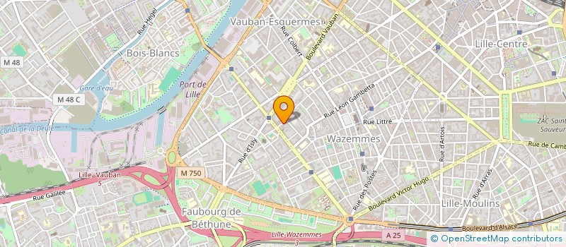 localisation de l'entreprise SCI METRO CORMONTAIGNE à LILLE