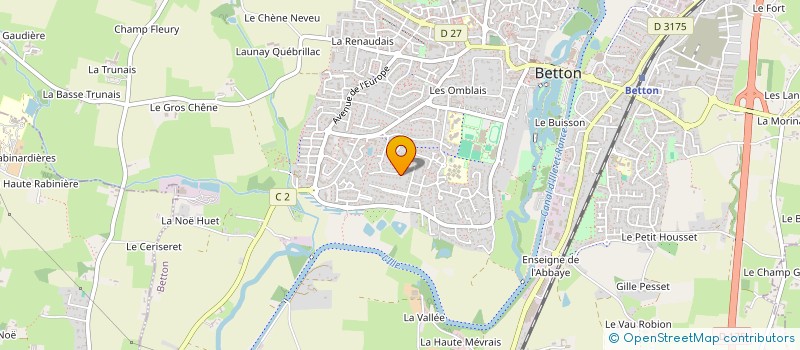 localisation de l'entreprise SCI METRONOME  BETTON