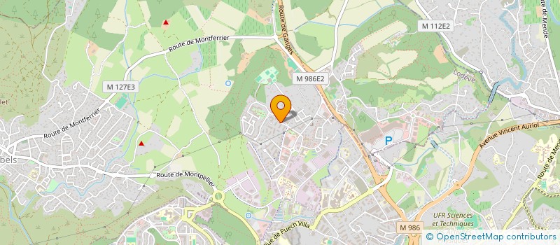 localisation de l'entreprise SCI METROPOLE 2000  GRABELS