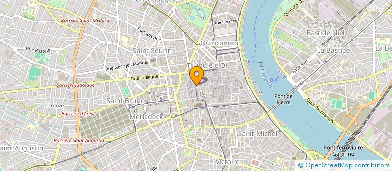 localisation de l'entreprise SCI METROPOLE  BORDEAUX