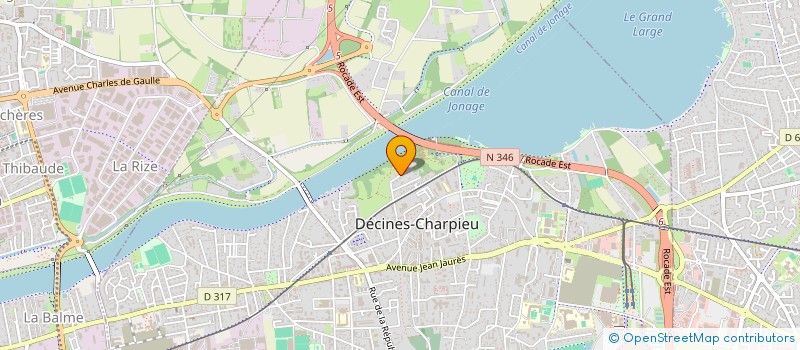 localisation de l'entreprise SCI METROPOLE  DECINES-CHARPIEU