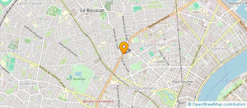 localisation de l'entreprise SCI METROPOLE DEUX  BORDEAUX