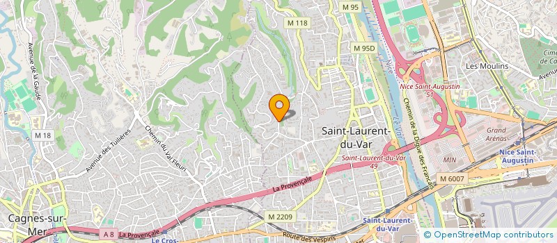 localisation de l'entreprise SCI METROPOLIS à SAINT-LAURENT-DU-VAR