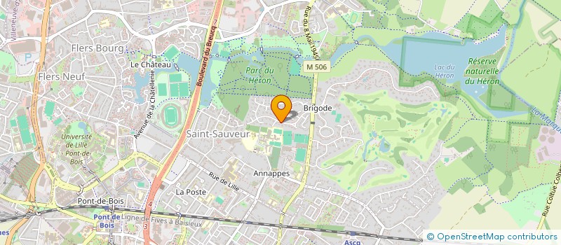 localisation de l'entreprise SCI METROPOLIS à VILLENEUVE-D'ASCQ