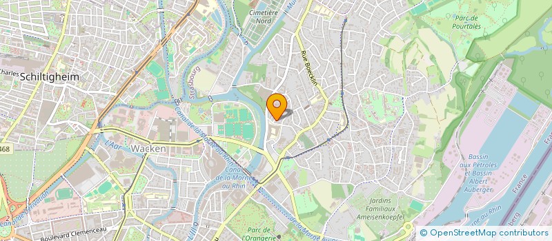 localisation de l'entreprise SCI METROPOLITAN  STRASBOURG