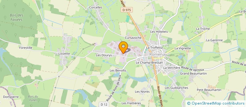 localisation de l'entreprise SCI METY  ROMENAY