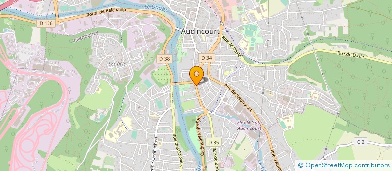 localisation de l'entreprise SCI METYS  AUDINCOURT