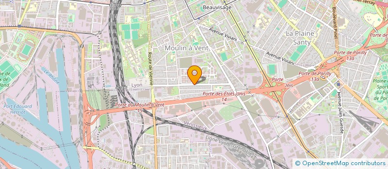 localisation de l'entreprise SCI METZ DRAPIERS 1  VENISSIEUX