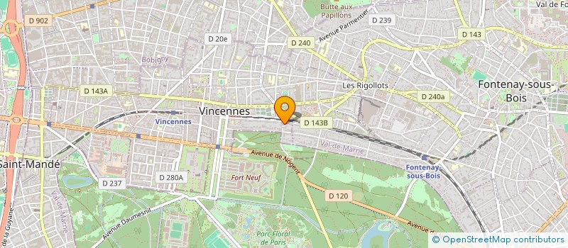 localisation de l'entreprise SCI METZ SERPENOISE à VINCENNES