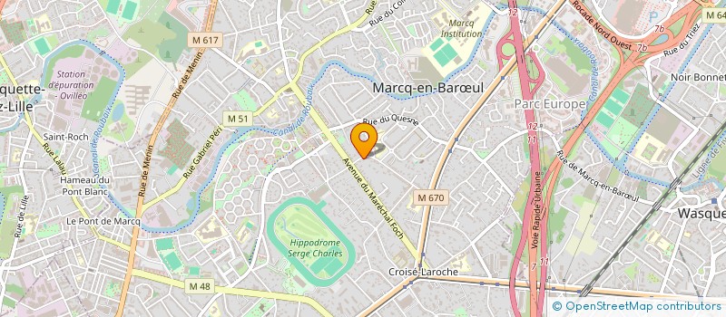 localisation de l'entreprise SCI MEUDON à MARCQ-EN-BARŒUL