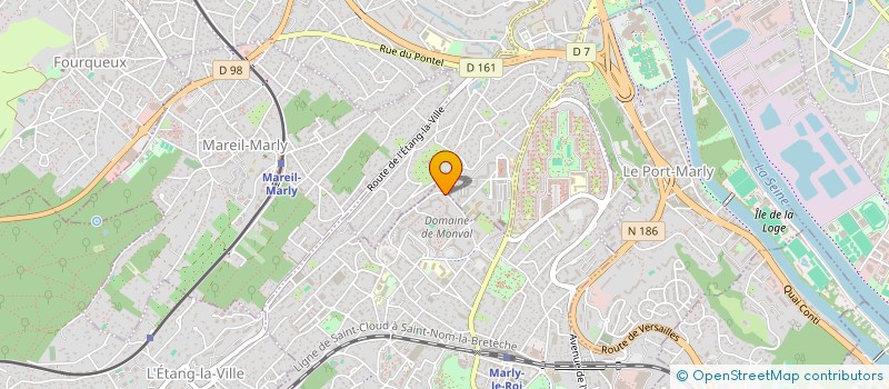 localisation de l'entreprise SCI MEUDON LA FORET LE CENTRE  MARLY-LE-ROI