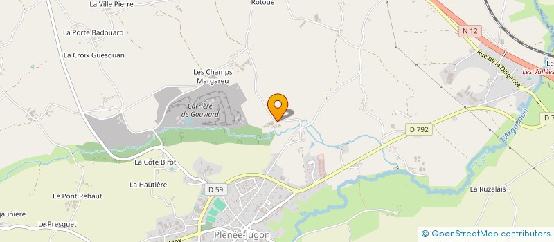 localisation de l'entreprise SCI MEUHEUST EVEILLARD  PLENEE-JUGON