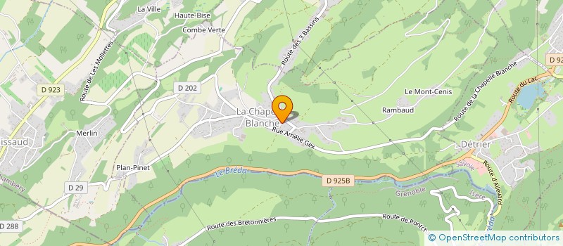 localisation de l'entreprise SCI MEULE PERRIN  VALGELON-LA ROCHETTE