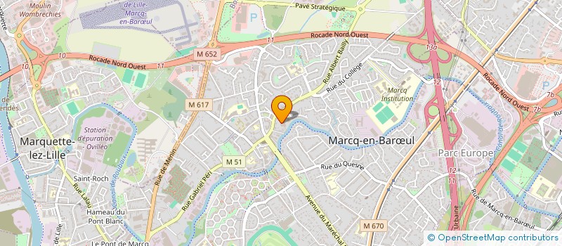 localisation de l'entreprise SCI MEUNIER à MARCQ-EN-BARŒUL