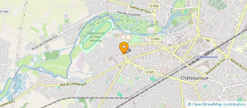 localisation de l'entreprise SCI MEUNIER-DESPINS à CHATEAUROUX