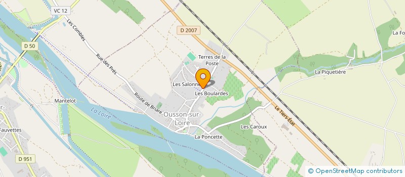 localisation de l'entreprise SCI MEUNIER-GODON  OUSSON-SUR-LOIRE