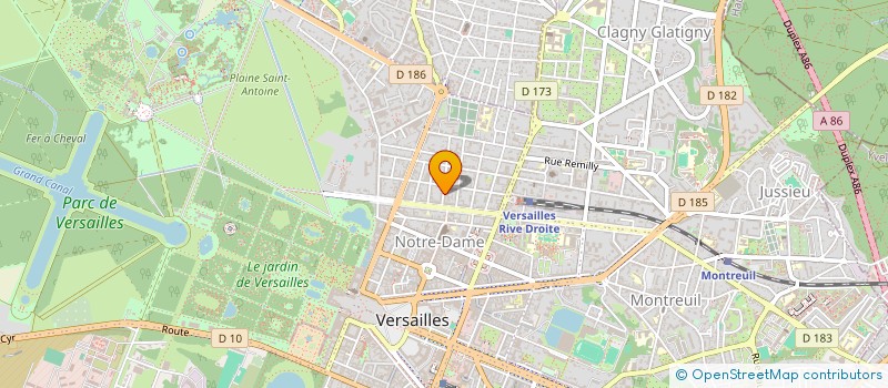 localisation de l'entreprise SCI MEUNIERE à VERSAILLES