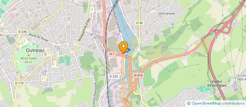 localisation de l'entreprise SCI MEURET  OUTREAU