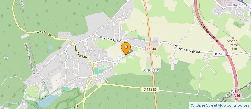 localisation de l'entreprise SCI MEURICE TELLIER  CONDETTE