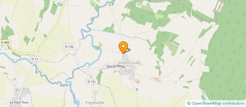 localisation de l'entreprise SCI MEURTHE ET MOUZON  GODONCOURT