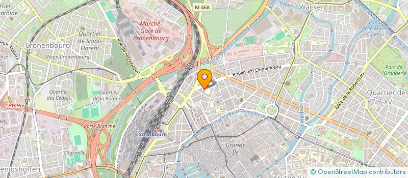 localisation de l'entreprise SCI MEVA  STRASBOURG