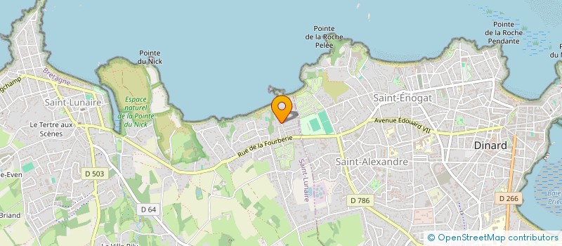 localisation de l'entreprise SCI MEVA  SAINT-LUNAIRE