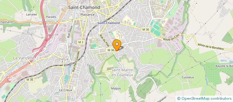 localisation de l'entreprise SCI MEVA  SAINT-CHAMOND