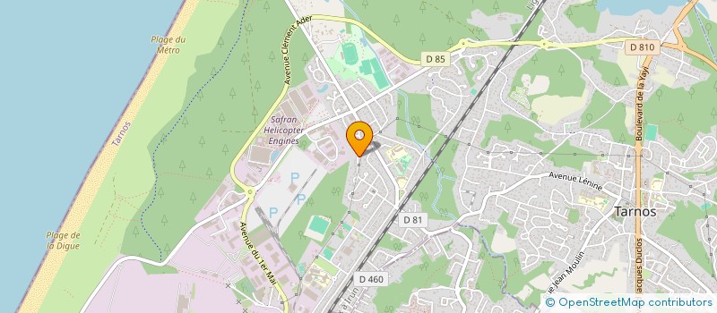 localisation de l'entreprise SCI MEVACON à TARNOS