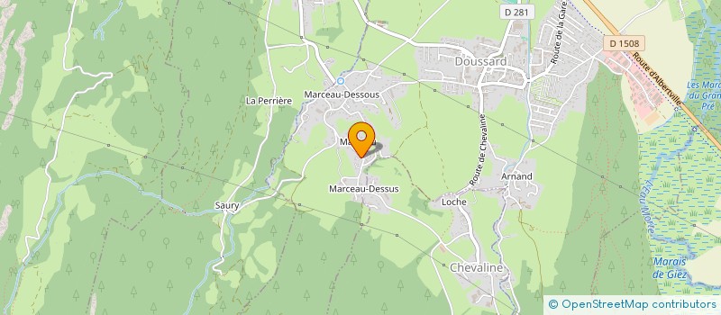 localisation de l'entreprise SCI MEVAL à DOUSSARD