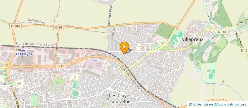 localisation de l'entreprise SCI MEVE à LES CLAYES-SOUS-BOIS