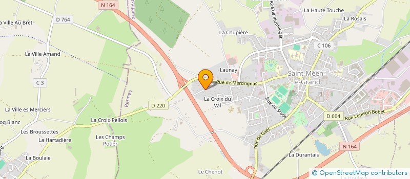 localisation de l'entreprise SCI MEWEN CICE II  SAINT-MEEN-LE-GRAND