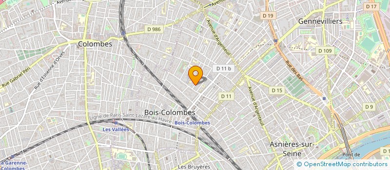 localisation de l'entreprise SCI MEXICO à BOIS-COLOMBES