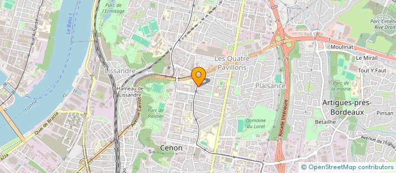 localisation de l'entreprise SCI MEY  CENON