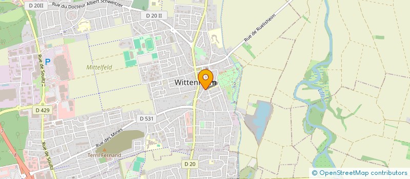 localisation de l'entreprise SCI MEYER ET FILS  WITTENHEIM